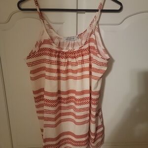 MISSLOOK Off-White Women's Camisole with Red Pattern